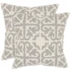 Moroccan Pillow (Set Of 2) - Light Grey - 18" X 18" - Safavieh 2 Moroccan Pillow (Set Of 2) - Light Grey - 18" X 18" - Safavieh -Safavieh Sales Store GUEST 01eb6080 65af 46c4 b57a f1153b1c8e26