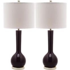 Mae Long Neck Ceramic Table Lamp (Set Of 2) - Safavieh -Safavieh Sales Store GUEST 02bba8a8 df9e 4f7f 86b6 b8423bf3c616