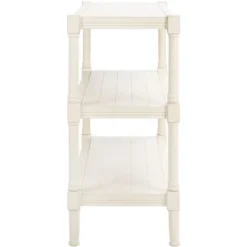 Rafiki 3 Shelf Console Table - Distressed White - Safavieh -Safavieh Sales Store GUEST 03b765cc 6ce4 4e1d 8670 5b928342b70f