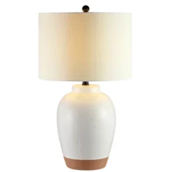Portcia Table Lamp - Speckled Ivory Glaze - Safavieh -Safavieh Sales Store GUEST 043c08c4 588c 4374 9454 55cbfd9e5278