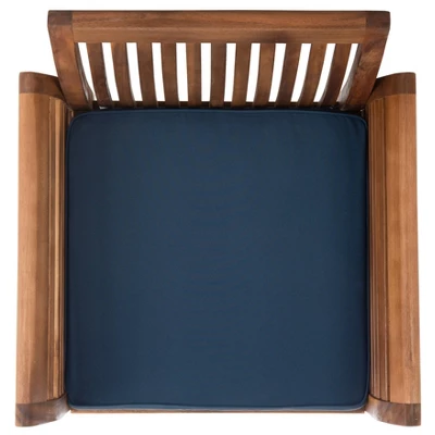 Carson 4pc Outdoor Set - Natural/Navy - Safavieh 7 Carson 4pc Outdoor Set - Natural/Navy - Safavieh - Image 5