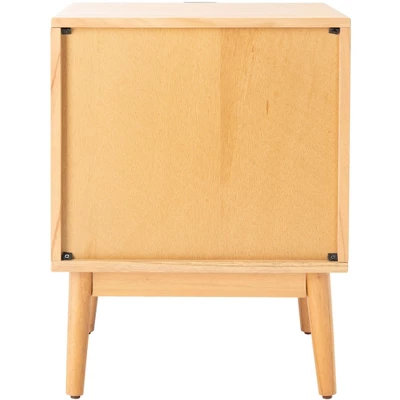 Baisley 2 Drawer Rattan Nightstand - Natural - Safavieh 7 Baisley 2 Drawer Rattan Nightstand - Natural - Safavieh - Image 6