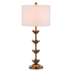 (Set Of 2) 32" Lani Leaf Table Lamp Antique Gold (Includes LED Light Bulb) - Safavieh -Safavieh Sales Store GUEST 08a2c80f 0e14 471a ad57 83694914f2ef