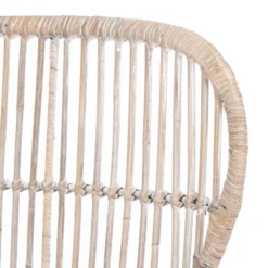 Lenu Rattan Accent Chair W/ Cushion - Grey White Wash/White/ Black - Safavieh -Safavieh Sales Store GUEST 08e98c9d 0a43 4d42 b5f7 6dddda43018d