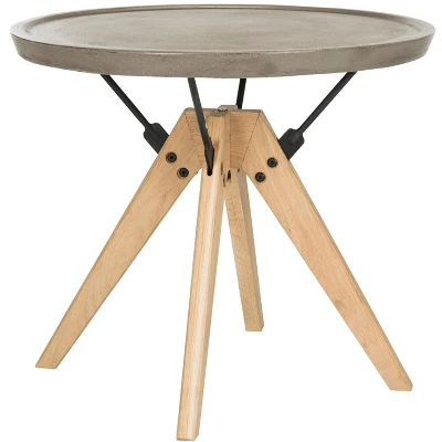 Farmond Concrete Side Table - Dark Grey - Safavieh 5 Farmond Concrete Side Table - Dark Grey - Safavieh - Image 3