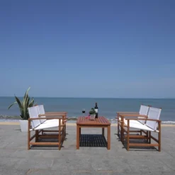 Mardin 4pc Living Set - Natural/Beige - Safavieh -Safavieh Sales Store GUEST 0c7e3b73 95f4 493b 8965 2422c0db8c73