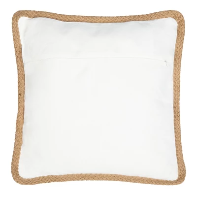 Nilam Fish Pillow - Natural - 18" X 18" - Safavieh 4 Nilam Fish Pillow - Natural - 18" X 18" - Safavieh - Image 2