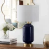 Amaia Glass Table Lamp - Navy - Safavieh -Safavieh Sales Store GUEST 11ce9618 38a3 484e 963e e566de376a4f