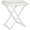 Covina Patio Tray Table - Antique White - Safavieh -Safavieh Sales Store GUEST 14d822b9 3ff3 4c54 ac60 09a44ca00531