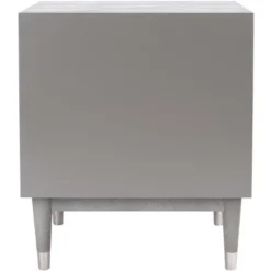 Jodie Faux Shagreen Nightstand - Grey/Silver - Safavieh -Safavieh Sales Store GUEST 177eb415 2b73 452f bc7b 19000195d449