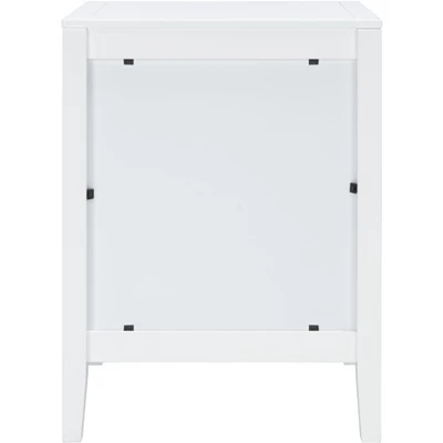 Tegan 2 Drawer Nighstand - White - Safavieh 9 Tegan 2 Drawer Nighstand - White - Safavieh - Image 7