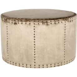 Sherri Cocktail Ottoman W/ Nail Heads - Safavieh 9 Sherri Cocktail Ottoman W/ Nail Heads - Safavieh -Safavieh Sales Store GUEST 1b4ce610 f633 4a96 9025 87c9c21736c6