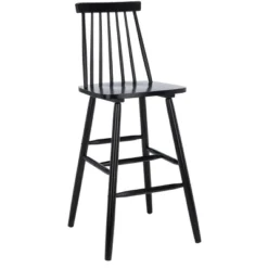 Beaufort Bar Stool (Set Of 2) - Black - Safavieh -Safavieh Sales Store GUEST 21833af4 0074 4c1c 8226 fe2783a7a9f5