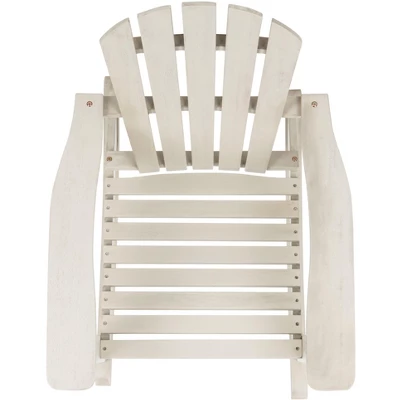 Brizio Adirondack Rocking Chair - White - Safavieh 8 Brizio Adirondack Rocking Chair - White - Safavieh - Image 6