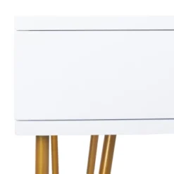Pine Two Drawer Desk - White/Gold - Safavieh -Safavieh Sales Store GUEST 26793570 a289 43dc a234 214fc47941cc