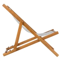 Loren Foldable Sling Chair - Natural/Gray/White - Safavieh -Safavieh Sales Store GUEST 26f4b513 2a88 40e0 b227 e29c27c48bdd