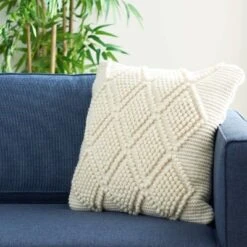 20"x20" Oversize Spacedye Square Throw Pillow Cream - Safavieh -Safavieh Sales Store GUEST 2882c5df bbb9 4b08 b876 ca0840ff0c53