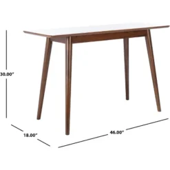 Sasharose Makeup Table - Walnut - Safavieh -Safavieh Sales Store GUEST 2bc096dc cdaf 4f4b acac d035f907b630