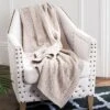 Petal Knit Throw Blanket - Palewisper - 50" X 60" - Safavieh -Safavieh Sales Store GUEST 2d6dfe3a 8555 41a4 8126 a56521b35a7d