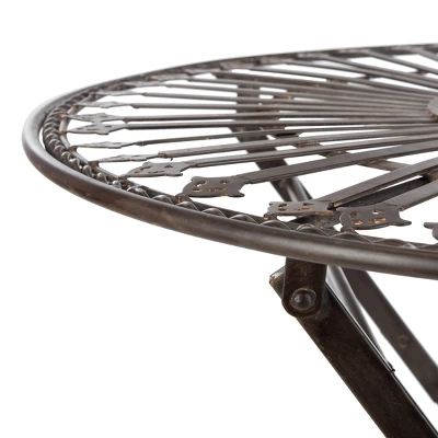 Belen 3pc Bistro Set - Black Rust - Safavieh 4 Belen 3pc Bistro Set - Black Rust - Safavieh - Image 2