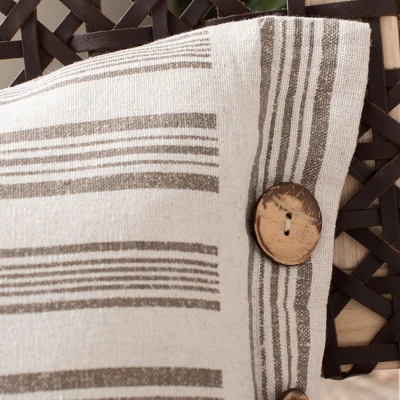 Darlon Pillow - Beige/White - 12" X 20" - Safavieh 4 Darlon Pillow - Beige/White - 12" X 20" - Safavieh - Image 2