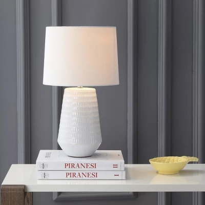 18" Stark Table Lamp White (Includes LED Light Bulb) - Safavieh 4 18" Stark Table Lamp White (Includes LED Light Bulb) - Safavieh - Image 2