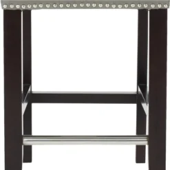 Thompson 23.9" Counter Stool W/ Silver Nail Heads - Safavieh -Safavieh Sales Store GUEST 424de3d9 c391 4375 80b5 e69e3f819257
