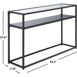 Ackley Console Table - Black - Safavieh -Safavieh Sales Store GUEST 4368fa94 35f5 44b8 a7c4 8b6488cc9cb9