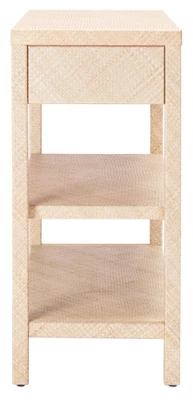 Apis Raffia Console Table - Light Natural/Gold - Safavieh 5 Apis Raffia Console Table - Light Natural/Gold - Safavieh - Image 3