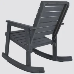 Geneva Wood Patio Rocking Chair - Gray - Safavieh -Safavieh Sales Store GUEST 5635cc21 d486 48d9 b296 47182d43b8d8