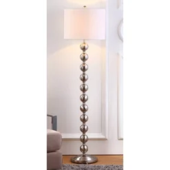 58.5" Reflections Stacked Ball Floor Lamp (Includes LED Light Bulb) Nickel - Safavieh 8 58.5" Reflections Stacked Ball Floor Lamp (Includes LED Light Bulb) Nickel - Safavieh -Safavieh Sales Store GUEST 59345888 e71b 4688 a2c4 19f3134e0c7d
