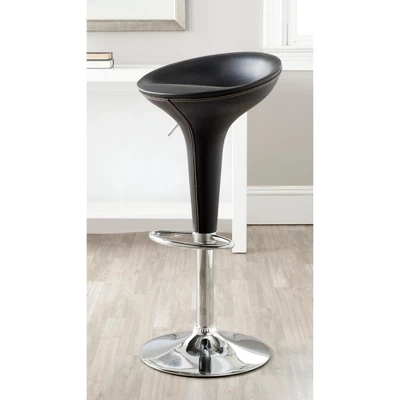 Safavieh Shedrack Swivel Bar Stool - Black - Safavaieh 3 Safavieh Shedrack Swivel Bar Stool - Black - Safavaieh
