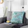 Draper Cowhide Pillow - Teal - 20" X 20" - Safavieh 2 Draper Cowhide Pillow - Teal - 20" X 20" - Safavieh -Safavieh Sales Store GUEST 625c602e 0bf4 4fef b7bb d7d84a030092