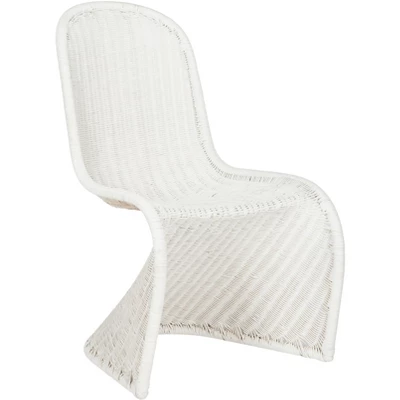 Tana Wicker Side Chair (Set Of 2) - White - Safavieh 5 Tana Wicker Side Chair (Set Of 2) - White - Safavieh - Image 3