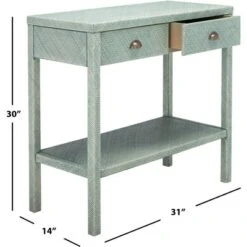 Asa 2 Drawer 1 Shelf Console Table - Turquoise/Antique Gold - Safavieh 15 Asa 2 Drawer 1 Shelf Console Table - Turquoise/Antique Gold - Safavieh -Safavieh Sales Store GUEST 69493edf 8fd5 416d be6a d88fe81d922e