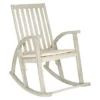 Lugano Wood Patio Rocking Chair - White - Safavieh -Safavieh Sales Store GUEST 6a20e148 a8c2 4dfb aa21 a2d600147ad3