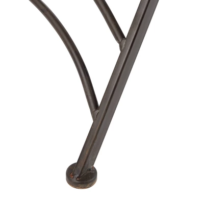 Belen 3pc Bistro Set - Black Rust - Safavieh 5 Belen 3pc Bistro Set - Black Rust - Safavieh - Image 3