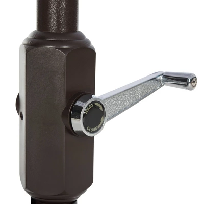 7.5' Square Iris Fashion Line Umbrella Navy/White - Safavieh 6 7.5' Square Iris Fashion Line Umbrella Navy/White - Safavieh - Image 4