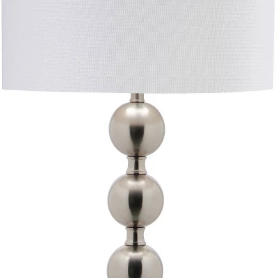 58.5" Reflections Stacked Ball Floor Lamp (Includes LED Light Bulb) Nickel - Safavieh 6 58.5" Reflections Stacked Ball Floor Lamp (Includes LED Light Bulb) Nickel - Safavieh - Image 4