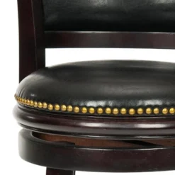 Brockway Swivel Counter Stool - Cappuccino/Black - Safavieh -Safavieh Sales Store GUEST 72c95e5e ceb5 4bc4 9443 f817da0819b4