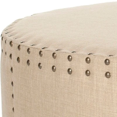 Sherri Cocktail Ottoman W/ Nail Heads - Safavieh 4 Sherri Cocktail Ottoman W/ Nail Heads - Safavieh - Image 2