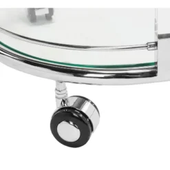 Lennon Acrylic Bar Trolley - Chrome - Safavieh -Safavieh Sales Store GUEST 79a2786e be8e 4f69 9ea0 9241115ecbe1