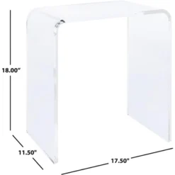 Pryor Acrylic Side Table - Clear - Safavieh -Safavieh Sales Store GUEST 79aede8c a7e7 432d a2a2 6df28a273914