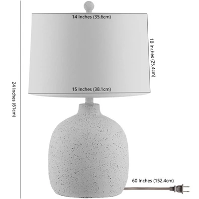 Veleri Table Lamp - White Speckle - Safavieh 4 Veleri Table Lamp - White Speckle - Safavieh - Image 2