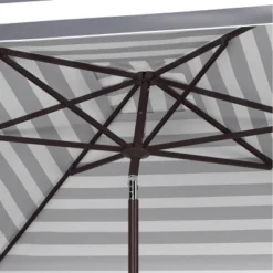 7.5' Square Elsa Fashion Line Umbrella Black/White - Safavieh -Safavieh Sales Store GUEST 7f63bd61 92de 4d4d 8106 56c97ceb6805