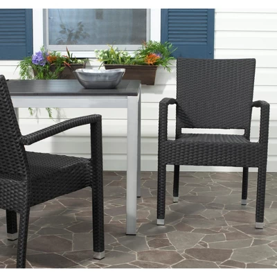 Kelda Stacking Arm Chair (Set Of 2) - Safavieh 3 Kelda Stacking Arm Chair (Set Of 2) - Safavieh