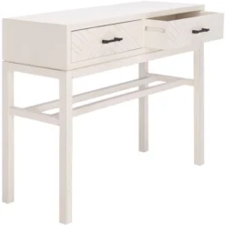 Ajana 2 Drawer Console - Distressed White W/Distressed White Drawer - Safavieh -Safavieh Sales Store GUEST 86bfa030 e15f 44ea 8aca ec91d7d62e26