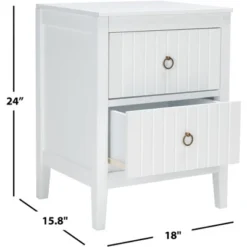 Tegan 2 Drawer Nighstand - White - Safavieh 12 Tegan 2 Drawer Nighstand - White - Safavieh -Safavieh Sales Store GUEST 88f482a3 fb51 4a51 942b fec67d0c86ba