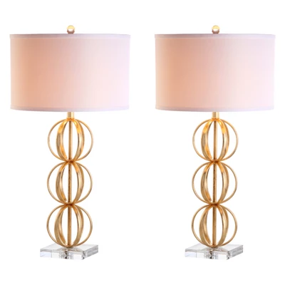 (Set Of 2) 29" Annistyn Table Lamp Brass Gold (Includes LED Light Bulb) - Safavieh 3 (Set Of 2) 29" Annistyn Table Lamp Brass Gold (Includes LED Light Bulb) - Safavieh