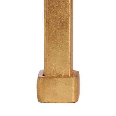 Hanzel Gold Leaf Glass Side Table - Gold - Safavieh 7 Hanzel Gold Leaf Glass Side Table - Gold - Safavieh - Image 5